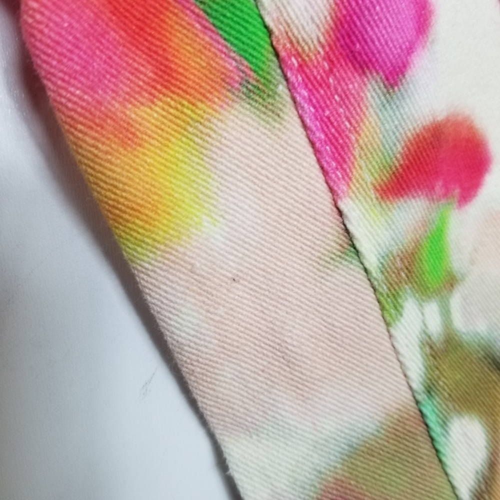 Kate Spade Broome St Watercolor Cropped Jeans Y2K Coquette Boho 25 - Picture 16 of 16